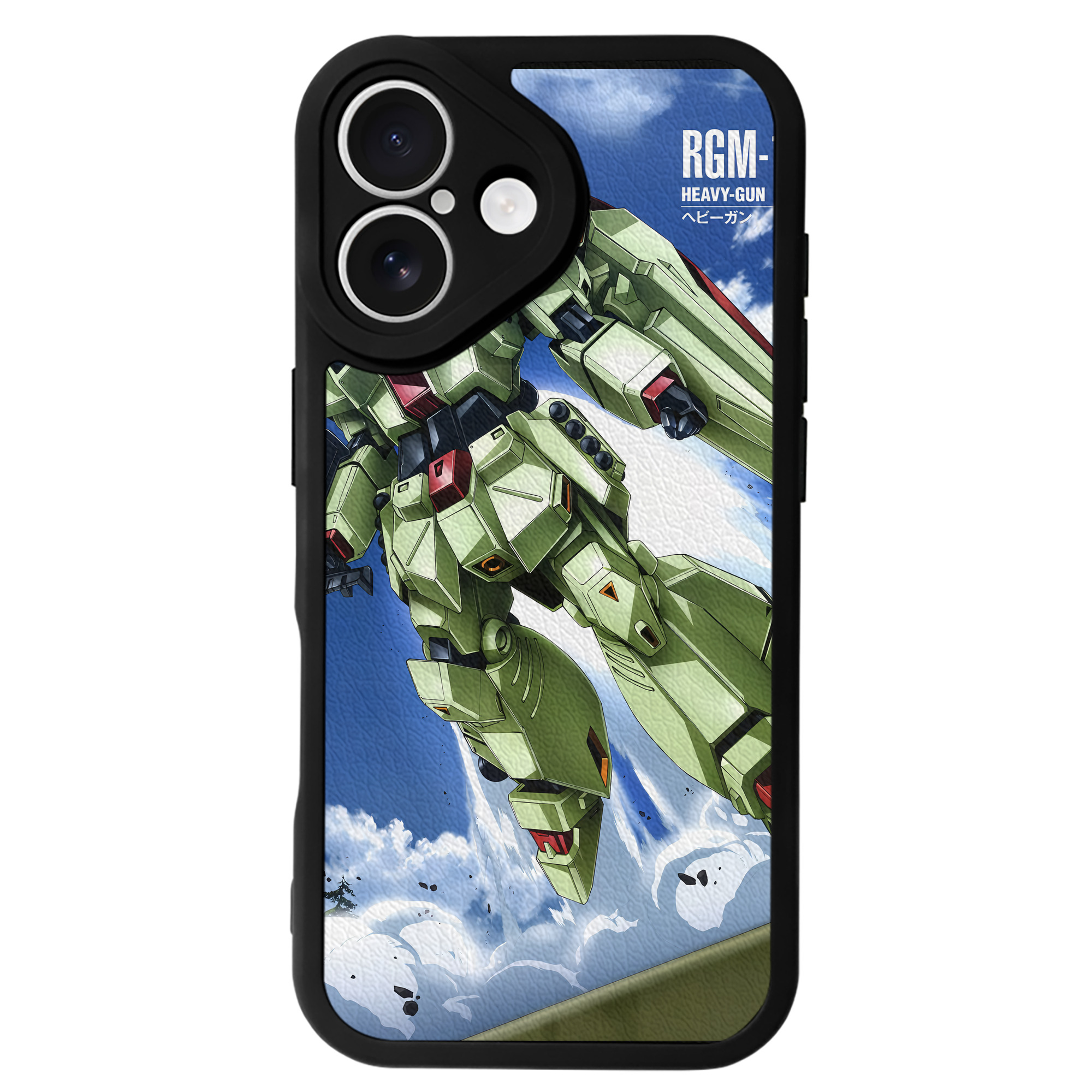 （画像用） 機動戦士ガンダム Mobile Suit Gundam 【iPhone 16シリーズ対応】シリコンスマホケース（レザー調） 材質：シリコン